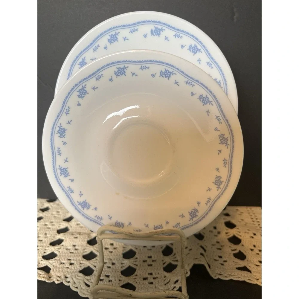 Set of 3‎ Corning Corelle Morning Blue Saucers